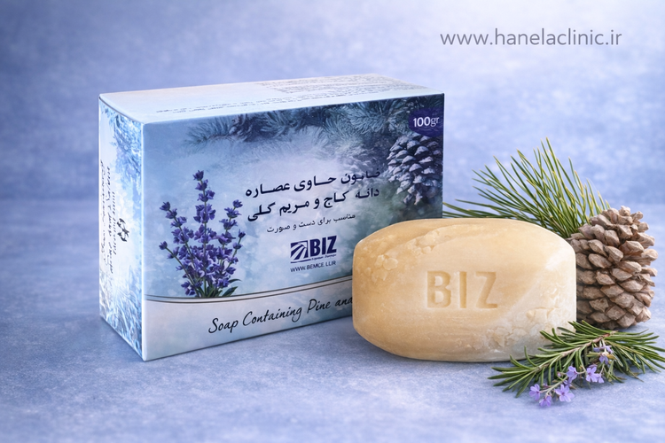 صابون گیاهی کاج و مریمگلی پاکسازی عمیق، شادابی واقعی پوست اورجینال