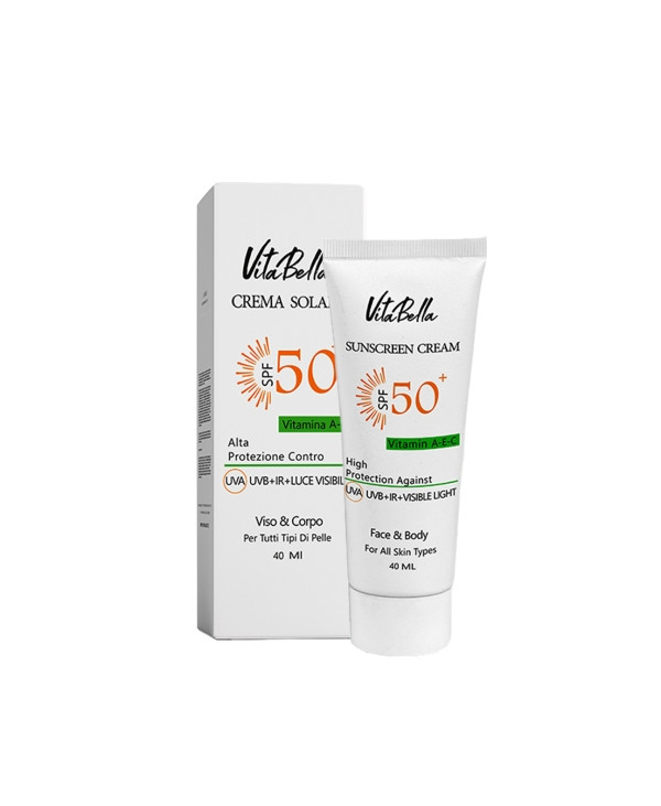 کرم ضد آفتاب spf۵۰ بی رنگ حجم ۴۰ میل ویتابلا
